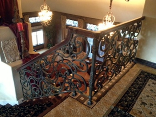 ornate iron railings